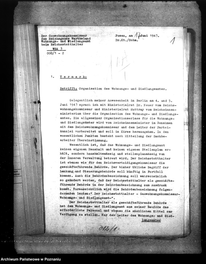 Obraz 5 z jednostki "Organisation des Wohnungs- und Siedlungsamts"