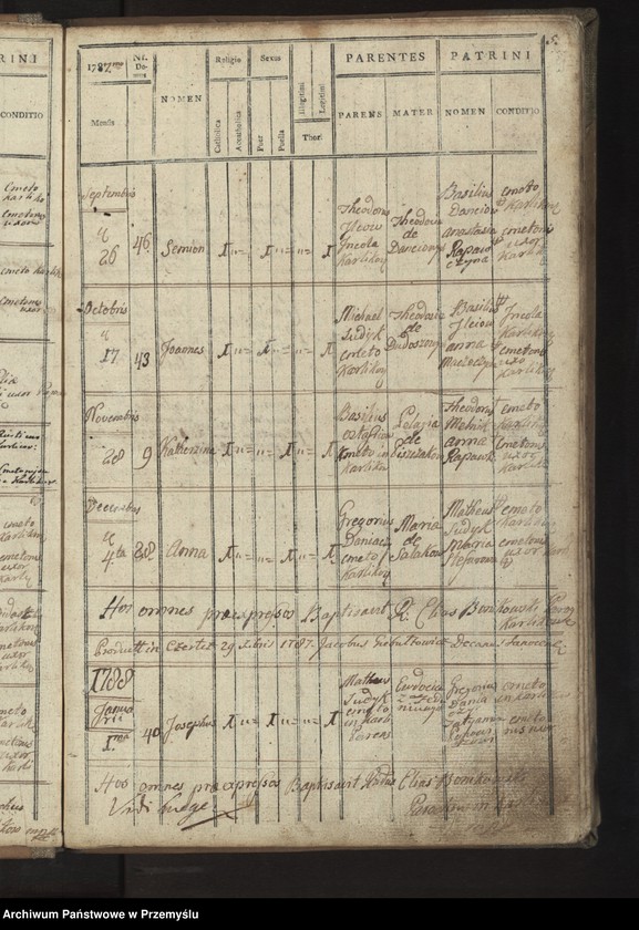 image.from.unit.number "Liber Metrices Natorum pro Parochia Ecclesia Karlikowiensis"