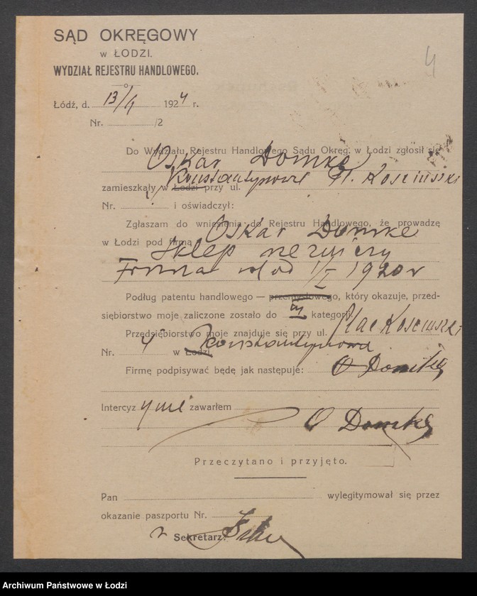 Obraz 6 z jednostki "Oskar Domke – sklep rzeźniczy"