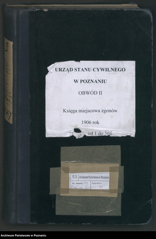 Obraz 2 z jednostki "Księga miejscowa zgonów"