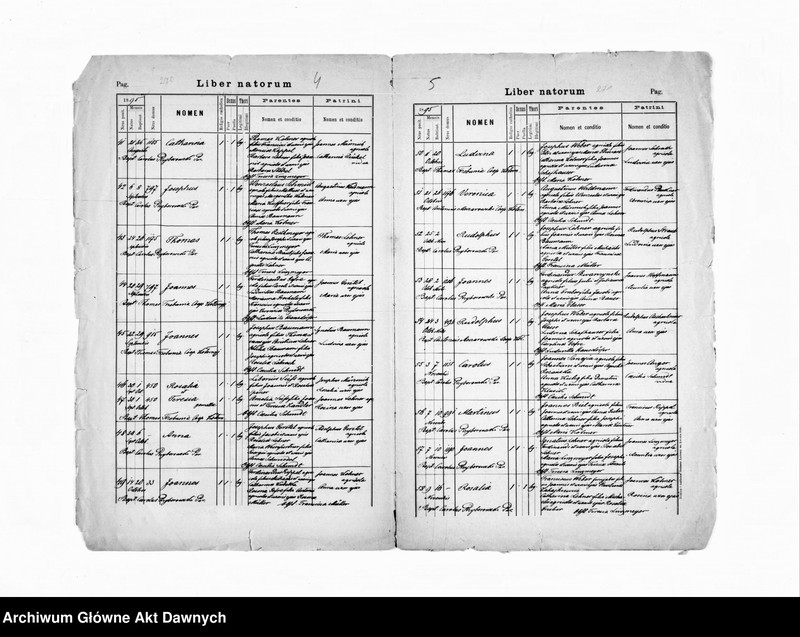 image.from.unit.number "Parafia: różne. Dekanat: różne. Fragment księgi metrykalnej urodzeń z parafii Kołomyja, przedmieście Marjówka (Mariahilf) - dek. Kołomyja, 1895; fragment księgi metrykalnej urodzeń z parafii Śniatyn - dek. Horodenka, 1881-1883."