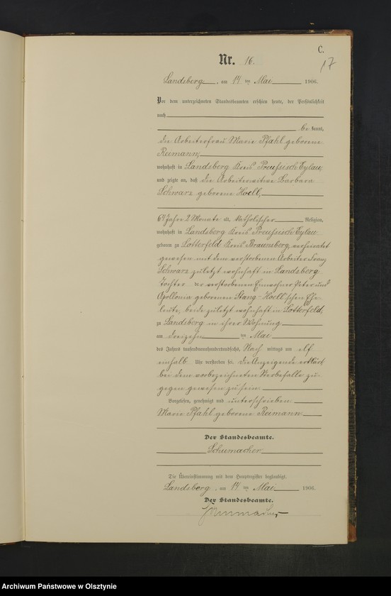 image.from.unit.number "Sterbe-Neben-Register Nr 1 - 45"