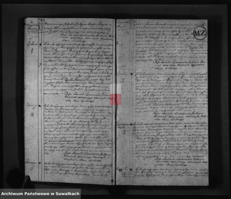image.from.unit.number "Akta Zeszłych w Gminiej Berznickiey od 10 Maja 1809 R-u"