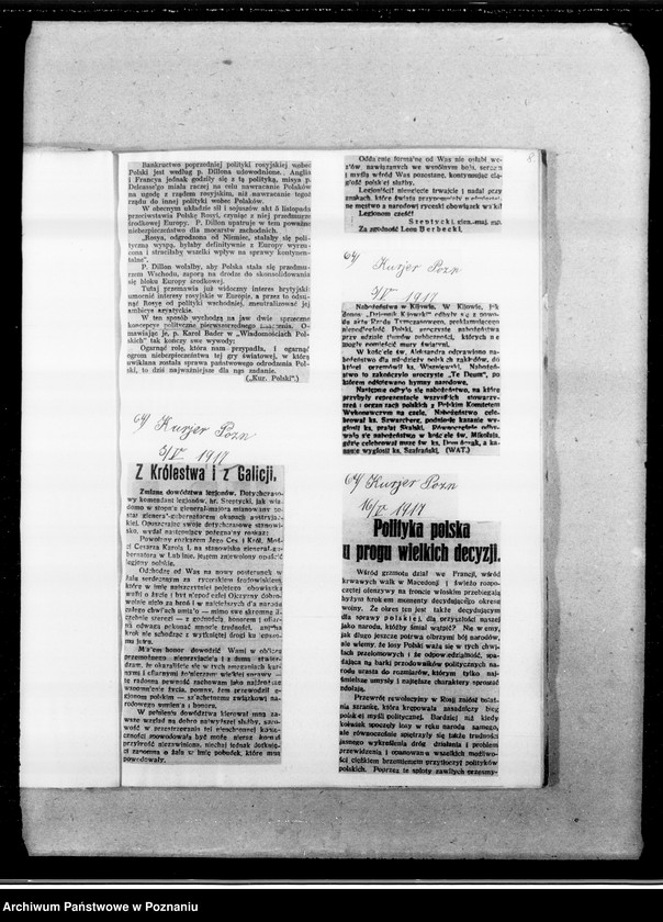 Obraz 12 z jednostki "Niepodległa Polska [wycinki prasowe]"