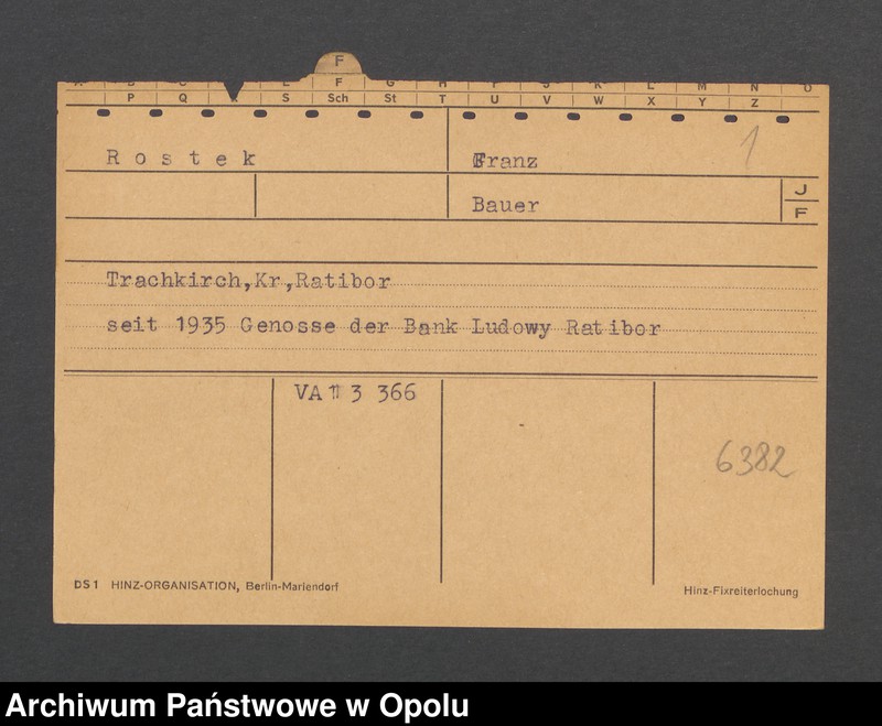 Obraz 3 z jednostki "[Rostek Franz, zam. Trachkirch]"