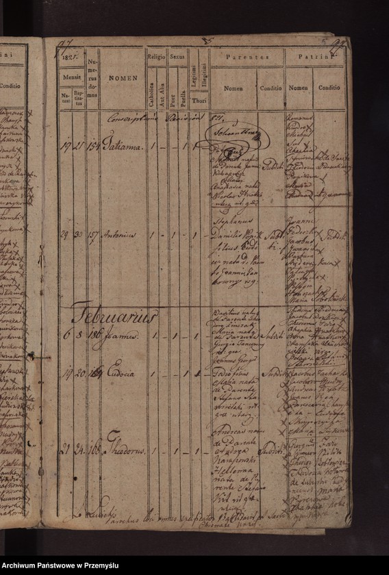 Obraz 8 z jednostki "Księga metrykalna urodzonych: Łazy, Duńkowice"