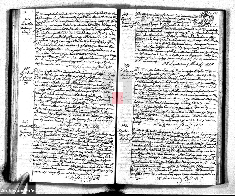 image.from.unit.number "Księga Duplikat Parafij Liszkowskiey z R-u 1830"
