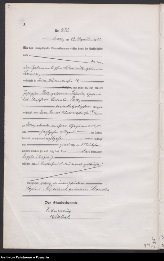 Obraz 6 z jednostki "Księga miejscowa urodzeń tom II [Rejestr główny urodzeń]"