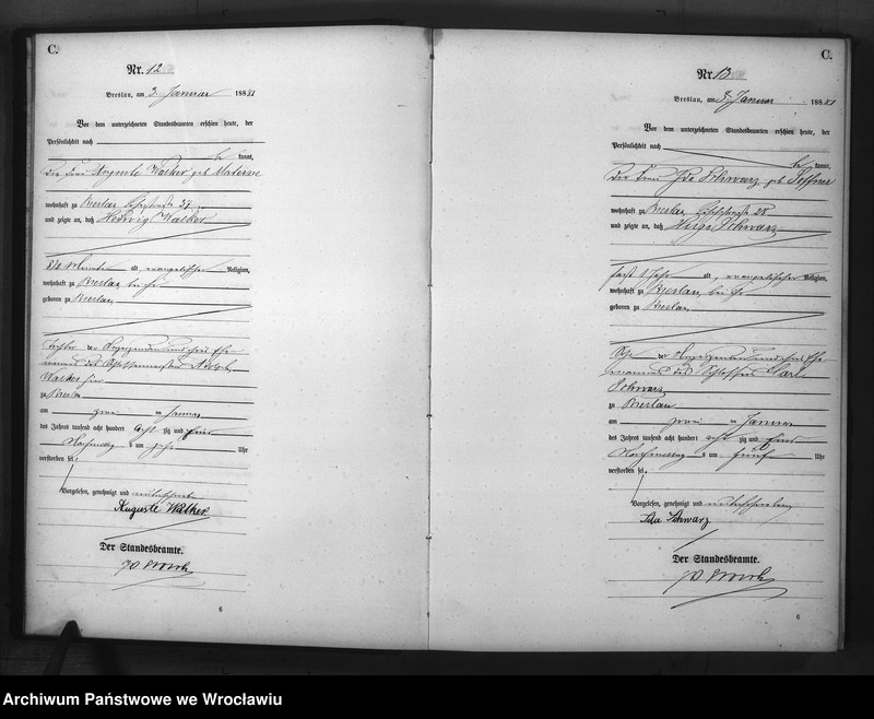 image.from.unit.number "Sterbe-Haupt-Register Breslau II 1881 Band 1"