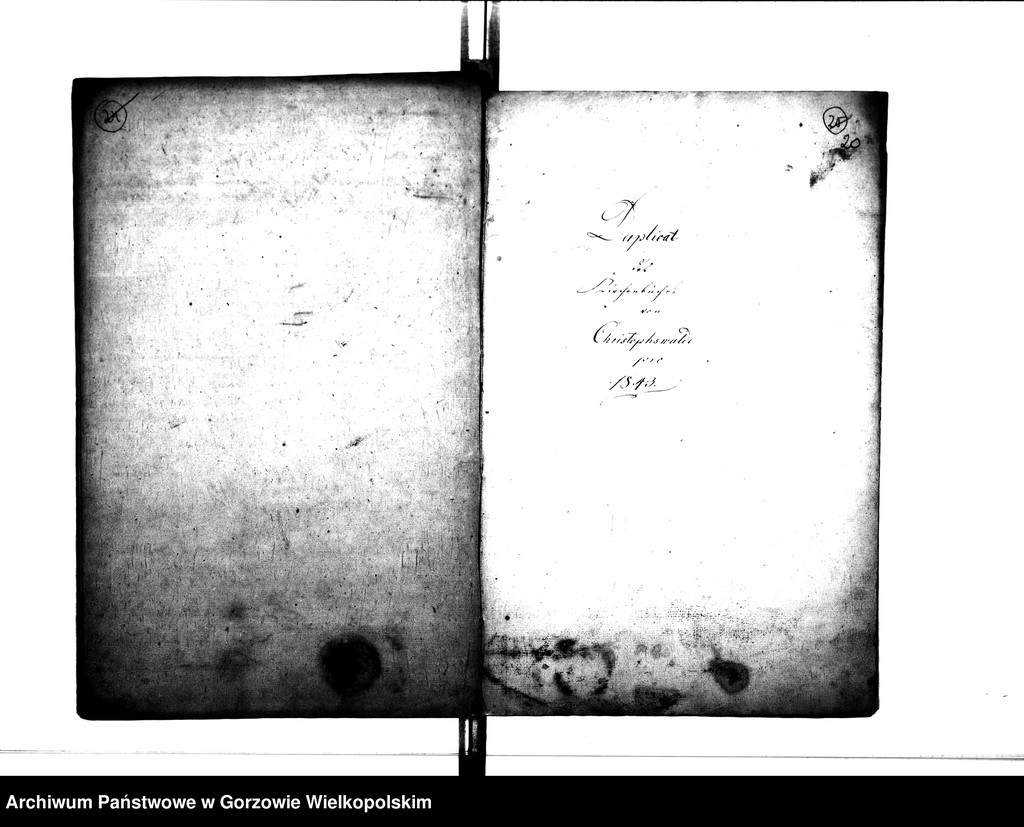 image.from.unit.number "Duplikate der Kirchenbücher von der Parochie Christophswalde"