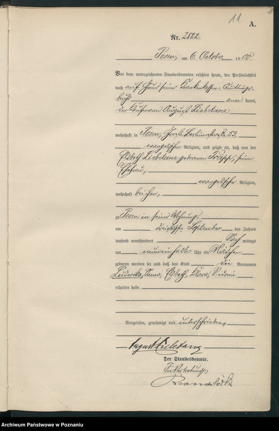 Obraz 14 z jednostki "Księga miejscowa urodzeń"