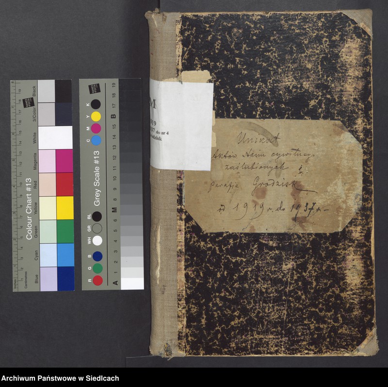 image.from.unit.number "Unikat aktów stanu cywilnego zaślubionych Parafii Grodzisk od 1919 roku do 1937 roku"