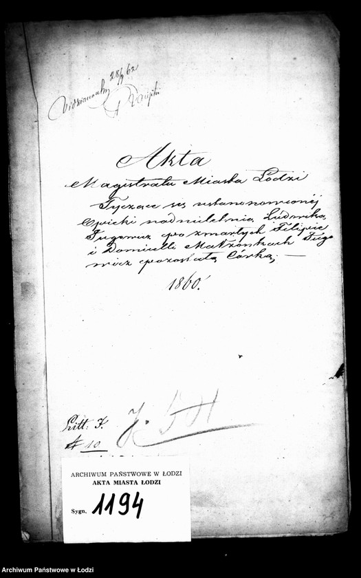 Obraz 4 z jednostki "Akta tyczące się ustanowienia opieki nad nieletnią Ludwiką Jugowicz po zmarłych Filipie i Domicelli małżonkach Jugowicz"