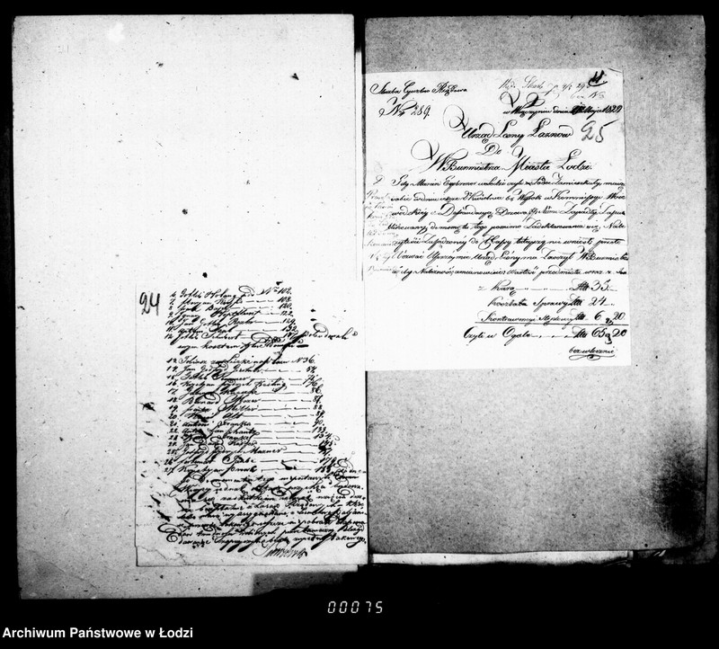 Obraz 20 z jednostki "Akta ławnika czynnego osady fabrycznej Łódka tyczące się defraudacji leśnych"