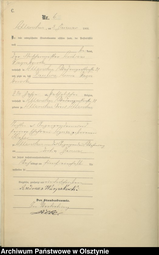 image.from.unit.number "Sterbe-Haupt-Register Tom I,Nr 1 - 395"