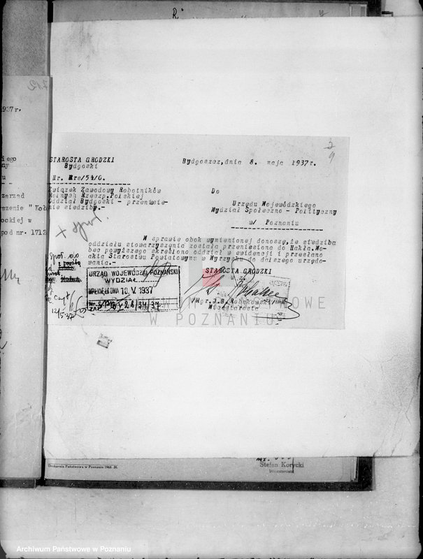 Obraz 8 z jednostki "/Różne sprawy stowarzyszeń/"