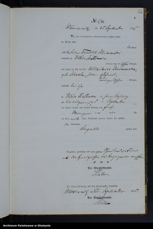 image.from.team "Urząd Stanu Cywilnego w Wielkich Bałówkach pow. nowomiejski"