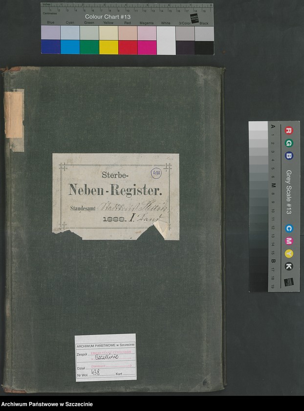 Obraz 2 z jednostki "Sterbe-Register (Neben-Register) Band I"