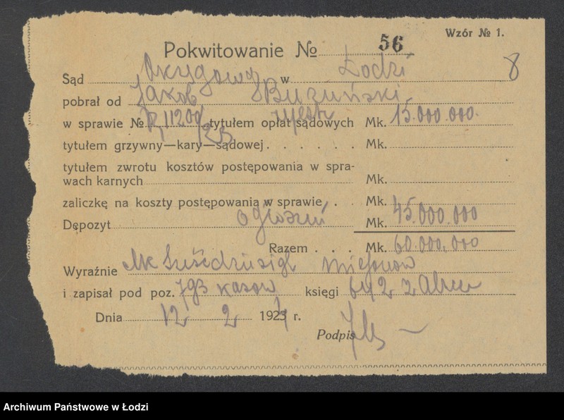 Obraz 10 z jednostki "Jakób Brzeziński – sprzedaż win i wódek"