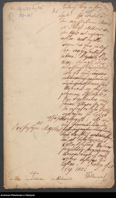 image.from.unit.number "In S. [Sachen] Heinrich Wilhelm Melhorn in causa Stipendi"