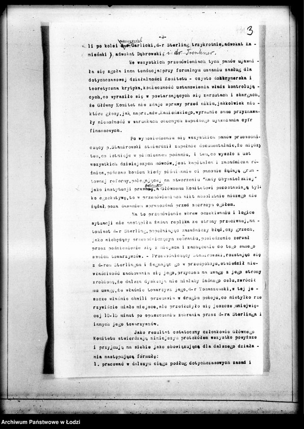 Obraz 6 z jednostki "[Opinie w sprawie memoriału S. Sterlinga i korespondencja w tej sprawie]"