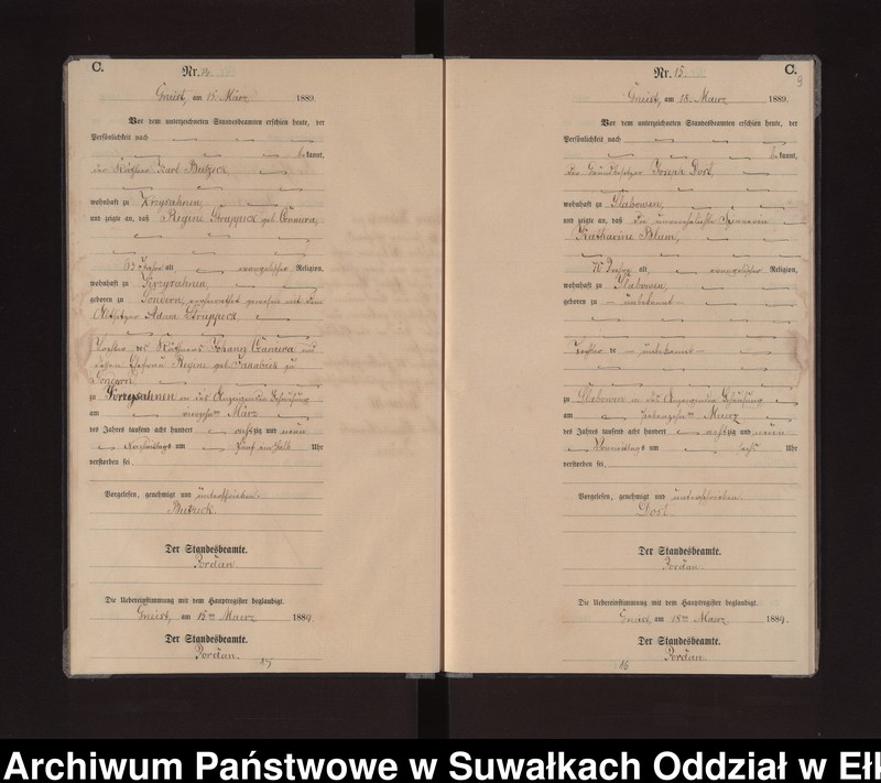 image.from.unit.number "Sterbe-Neben-Register des Königlichen Preussischen Standes-Amtes Gneist Kreis Loetzen"