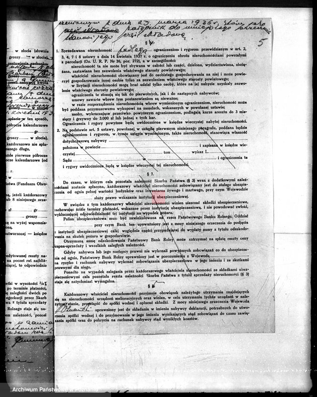 Obraz 9 z jednostki "Przewłaszczenie ziem dotacyjnych w gminie Żar czyn powiatu żnińskiego"