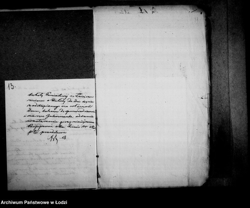 Obraz 13 z jednostki "Akta w przedmiocie attestów ubóstwa"