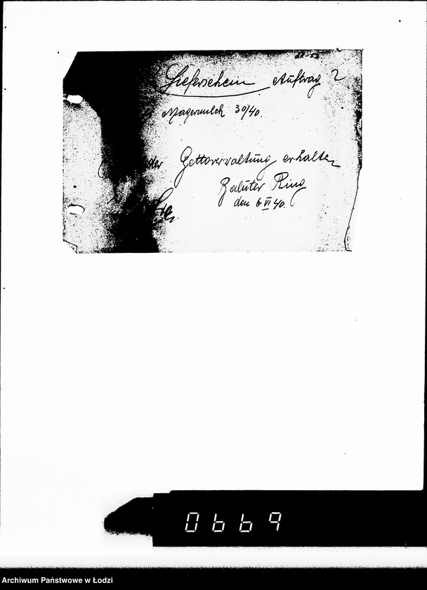 Obraz 6 z jednostki "Lieferscheine E II, Auftrag zum Medikamente"