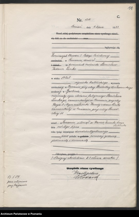 image.from.unit.number "Księga miejscowa zgonów tom III [Rejestr główny zgonów]"