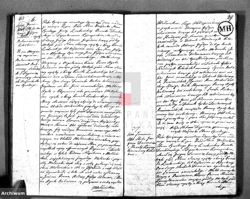 image.from.unit.number "Akta Cywilne Małżeństw w Gminie Liszkowskiey w Powiecie Dombrowskim w Departamencie Łomżyńskim Roku 1811/12 zawartych"