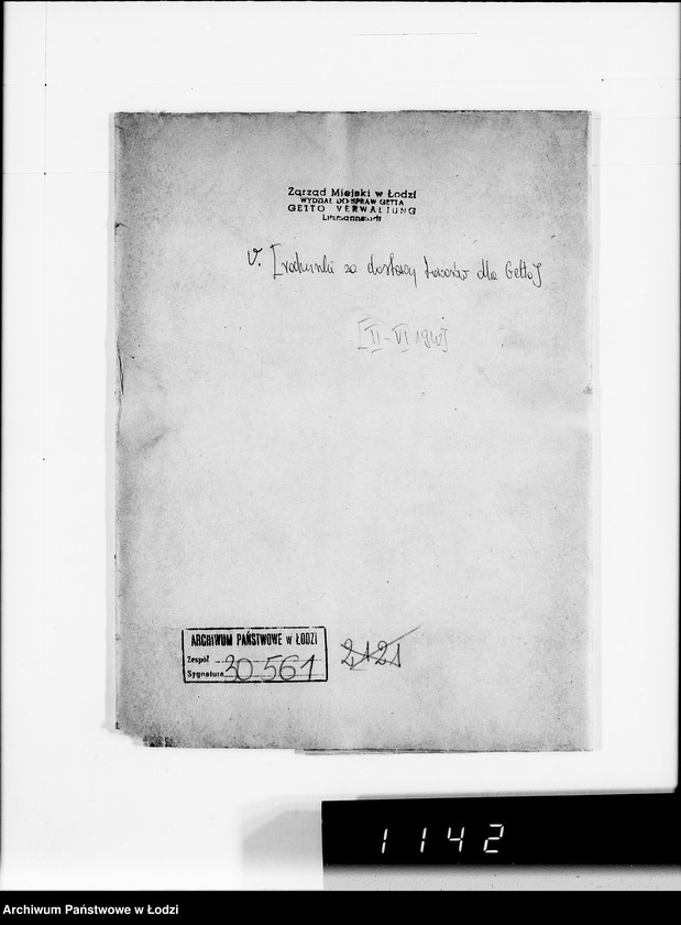 Obraz 4 z jednostki "V. [rachunki za dostawy towarów dla Getta]"