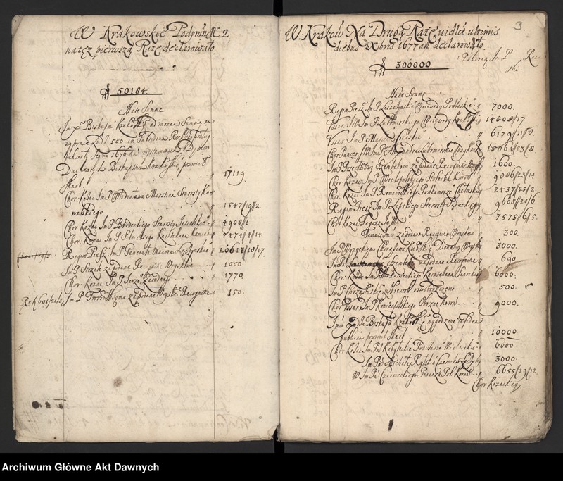 image.from.unit.number "Raptularz podatków anni 1677."