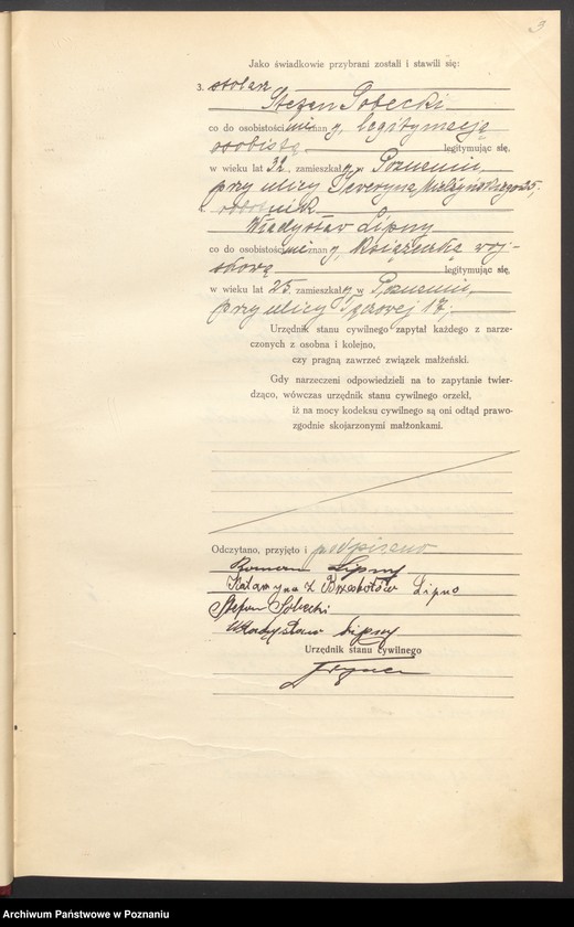 Obraz 4 z jednostki "Księga miejscowa małżeństw tom I [Rejestr główny małżeństw]"