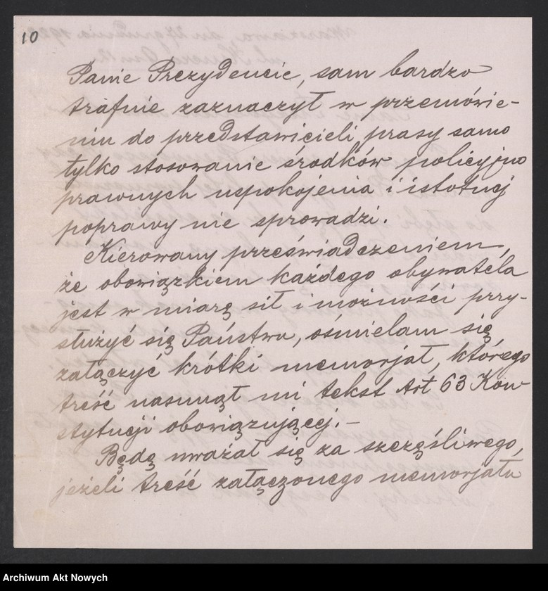 image.from.unit.number "Działalność polityczna Władysława Sikorskiego jako premiera i ministra spraw wewnętrznych. Sytuacja polityczna w Polsce. Polityka zagraniczna i wewnętrzna oraz finansowa rządu. Przemówienia, memoriały, odezwy, sprawozdania, korespondencja."