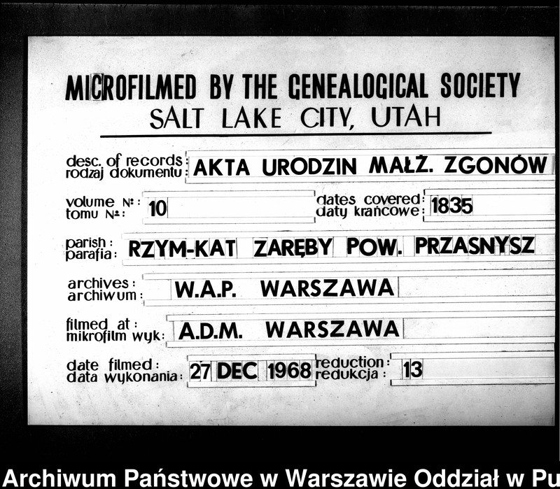 image.from.unit.number "Akta urodzeń, małżeństw i zgonów"