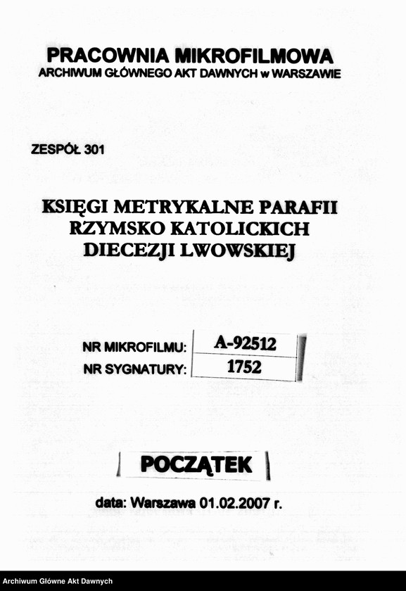 image.from.unit.number "Parafia: Gliniany. Dekanat: Gliniany. Kopie z ksiąg metrykalnych ur., śl., zg. dla całej parafii (miasto Gliniany i wsie)."