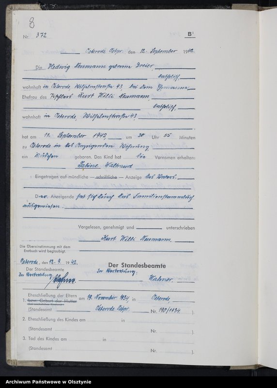 Obraz 10 z jednostki "Geburtenbuch/Zweitbuch/Tom II,Nr 366 - 517"