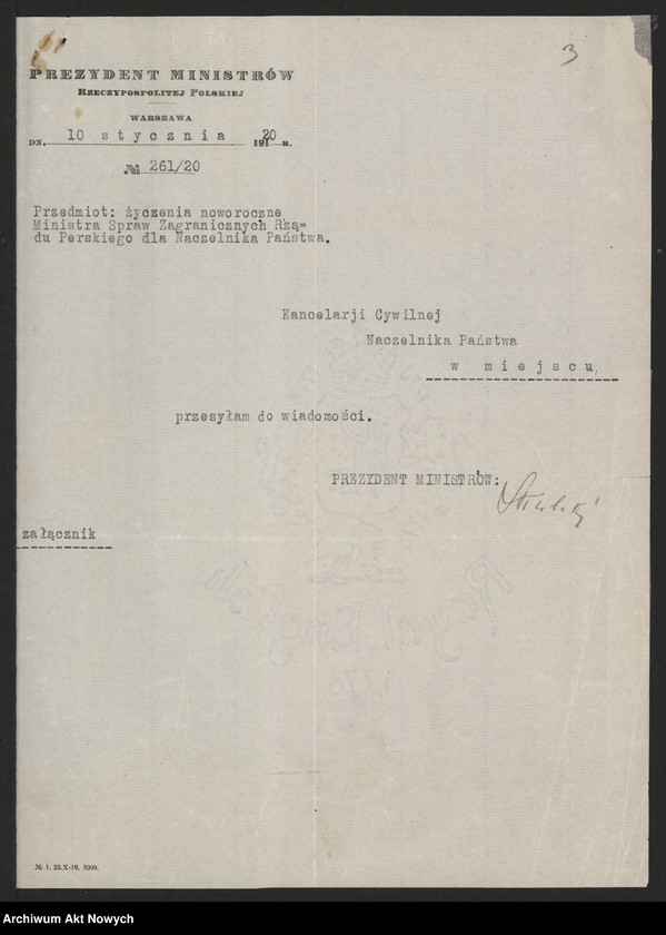 image.from.unit.number "Życzenia, kondolencje…, odznaczenia cudzoziemców"