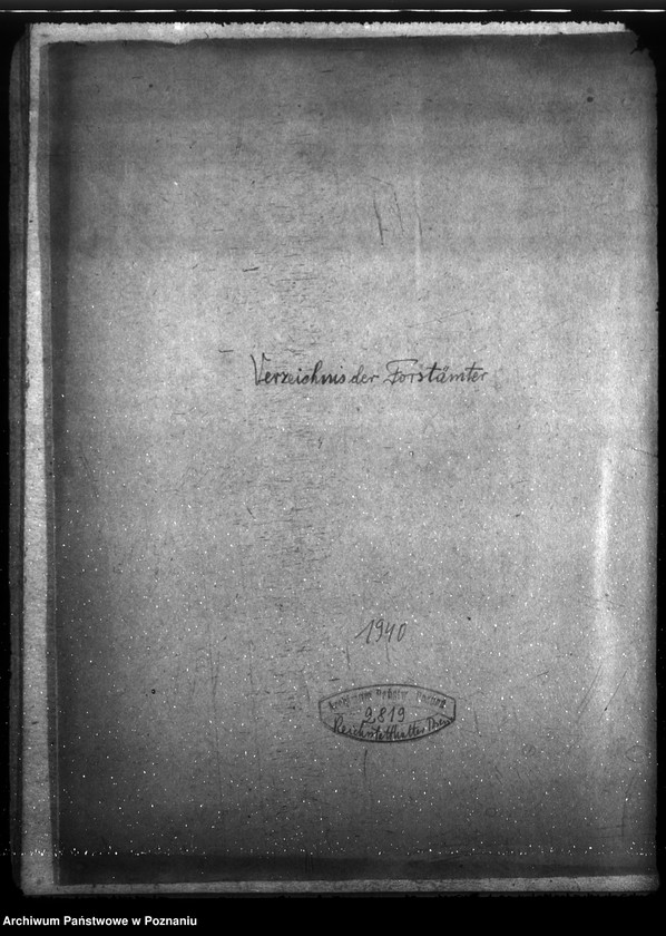 Obraz 4 z jednostki "Verzeichnis der Forstämter"