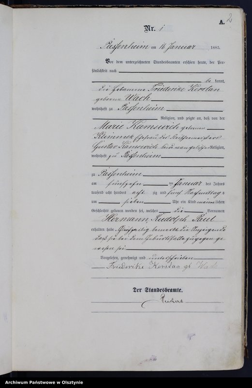 image.from.unit.number "Geburts-Haupt-Register Nr 1 - 90"