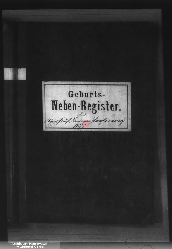Obraz 2 z jednostki "Geburts-Neben-Register"