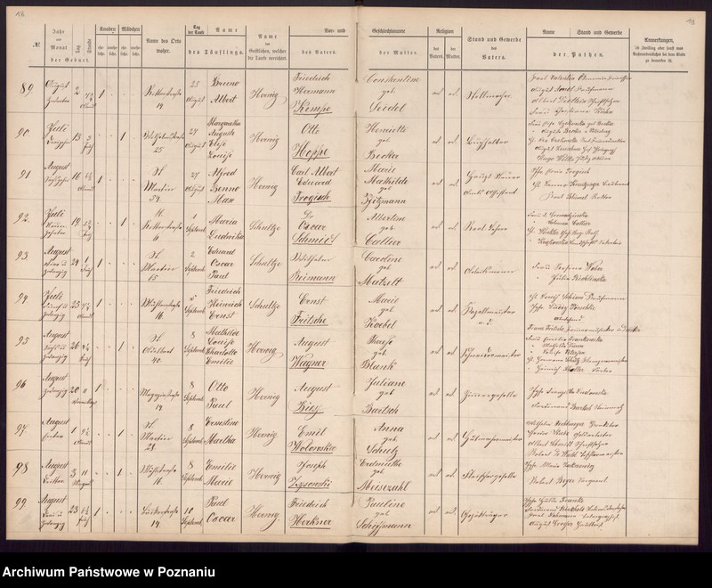 Obraz 13 z jednostki "[Akta urodzeń i chrztów, ślubów, zgonów]"