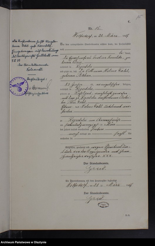 image.from.unit.number "Sterbe-Neben-Register Nr.1-46"