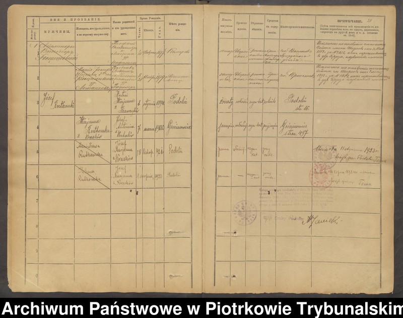 image.from.unit.number "[Księga ludności stałej gminy] Podolin wieś Podolin, Kiełczówka"