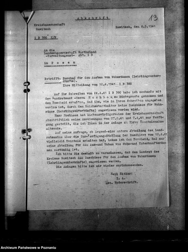 Obraz 17 z jednostki "Reichszuschüsse für Instandsetzungs - und Wohnräumen in den Grenzgebieten"