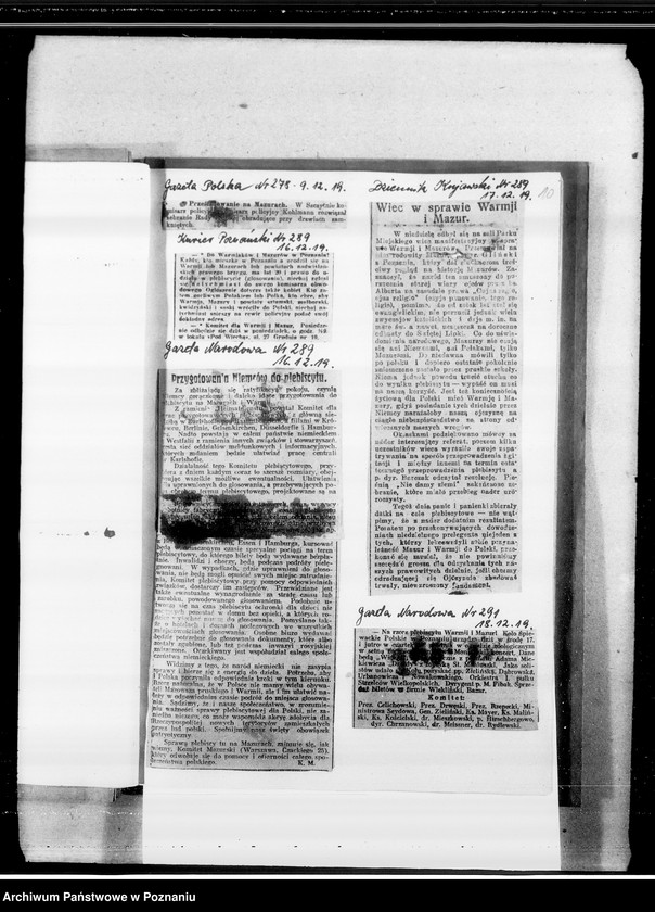 Obraz 16 z jednostki "Plebiscyt na Warmii i Mazurach [wycinki prasowe]"