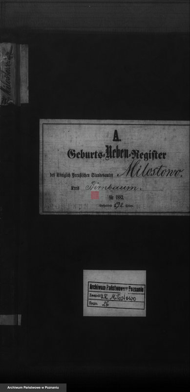 Obraz 1 z jednostki "Księga urodzeń"