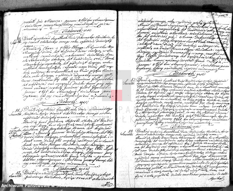 image.from.unit.number "Duplikat. Akta Urzędnika Stanu Cwilnego Wyznań Niechrześcijańskich Okręgu Suwalskiego i Jeleniewskiego Urodzonych, Zaślubionych i Zmarłych na rok 1848"