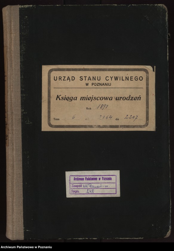 Obraz 2 z jednostki "Księga urodzeń t. VI"